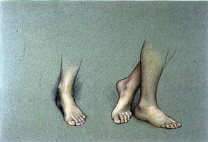 Studie van voeten door Evelyn De Morgan