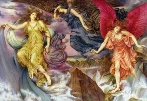 De stormgeesten, 1900 door Evelyn De Morgan