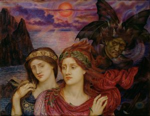 Het Visioen, 1914 door Evelyn De Morgan