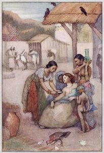 Illustratie voor Cranford door Mrs Gaskell door Evelyn Paul