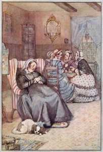 Illustratie voor Cranford door Mrs Gaskell door Evelyn Paul