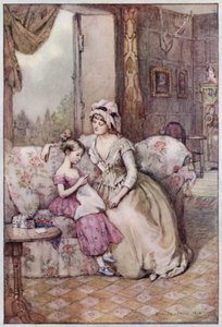 Illustratie voor Cranford door Mrs Gaskell door Evelyn Paul