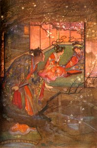Kato Sayemon in zijn paleis van de Shogun Ashikaga door Evelyn Paul