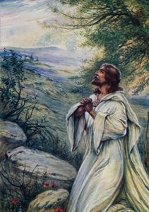 Jezus was aan het bidden