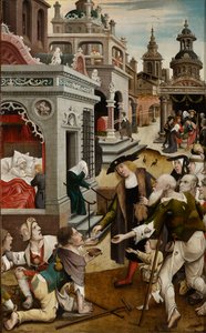 Scène uit het leven van Sint Rochus, 1517 door Everaert Orley
