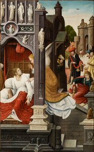 Scène uit het leven van Sint Rochus door Everaert Orley