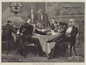 Politiek na het diner door Everard Hopkins