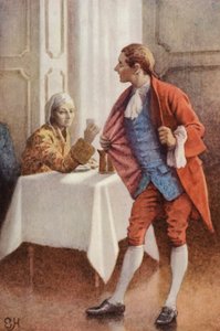 Illustratie voor A Sentimental Journey door Laurence Sterne door Everard Hopkins