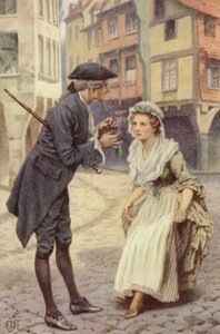 Illustratie voor A Sentimental Journey door Laurence Sterne door Everard Hopkins