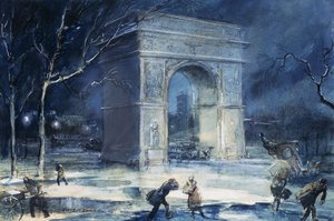 De Boog, Washington Square door Everett Shinn