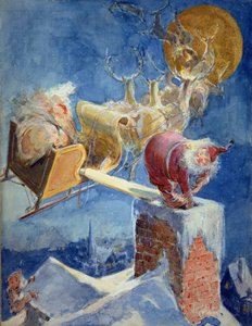 De nacht voor Kerstmis door Everett Shinn
