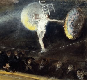 De koorddanser door Everett Shinn