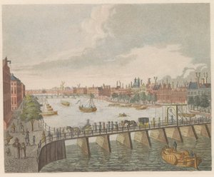 Gezicht op de Binnen-Amstel, ca. 1810-1813 door Evert Maaskamp