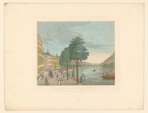 Gezicht op de Herengracht bij de Spiegelstraat in Amsterdam