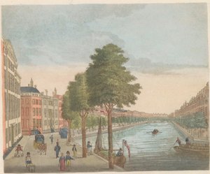Gezicht op de Herengracht, ca. 1810-1813 door Evert Maaskamp