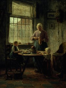 Een familiemaaltijd, 1890s