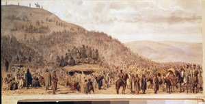 De gevangenschap van het leger van Osman Pasha in Pleven door Evgeni Kirillovich Makarov
