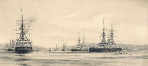 Het Kanaalsquadron bij Lamlash: de zeilregatta 1901 door F.L. Blanchard