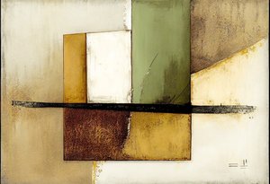 Geometrische abstracte kunstcompositie, muurkunstprints