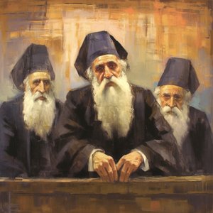 Portretschilderij van een religieuze ouderling van de geestelijkheid