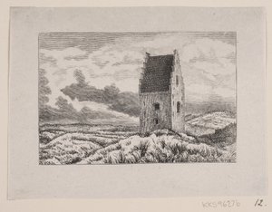 Den Tilsandede Kirke op Skagen door F. Hendriksen