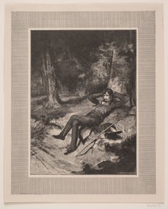 Illustratie bij C. Hauch, "De Geliefde" door F. Hendriksen