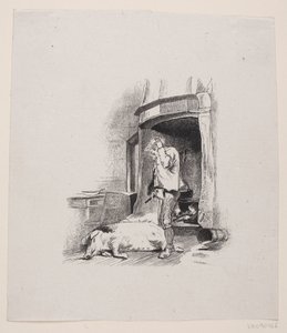 Illustratie voor "De man die thuis moest blijven"