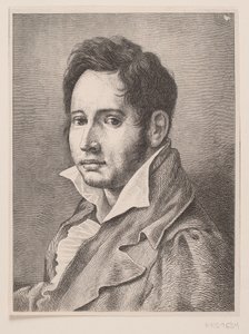 Portret van Oehlenschläger door F. Hendriksen