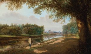 De Theems bij Isleworth door F. Holt