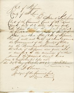 Loyaliteitseed van Frederick Kretschmar, Staat Missouri, County of St. Louis door F. Kretschmar
