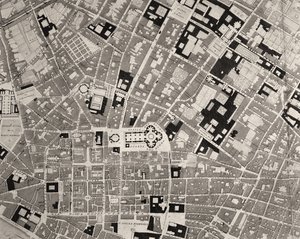 Kaart van Florence (detail)