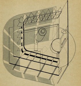 U-Theater. Van Het podium bij het Bauhaus Die Bühne im Bauhaus, 1925 door Farkas Molnar