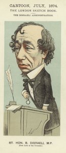 Karikatuur van Benjamin Disraeli