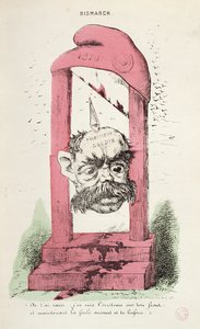 Karikatuur van Otto von Bismarck (1815-98) 1870