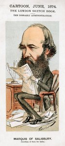 Robert Arthur Talbot Gascoyne-Cecil, 3e markies van Salisbury, Britse politicus, 1874 door Faustin