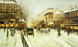 Parijs straattafereel