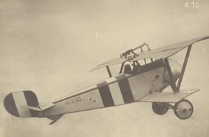 [Profiel van een vliegende Nieuport 17 (vliegtuig)]. door Fedele Azari