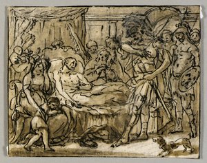 Tekening door Fedele Fischetti