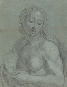 Halflengte van Maria Magdalena [verso]