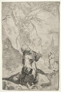 St. Franciscus ontvangt de stigmata door Federico Barocci