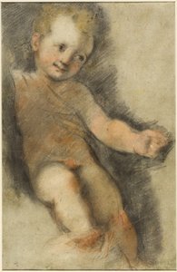 Christuskind: Studie voor de Madonna di San Giovanni door Federico Fiori Barocci or Baroccio
