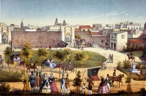 De poorten van Monseratte, Havana, Cuba, 1840
