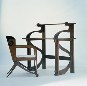 Schrijftafel met stoel door Federico Tesio