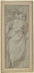 Figurenstudie voor de door Federico Zuccaro