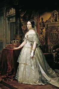 Isabella II van Spanje door Federico de Madrazo y Kuntz