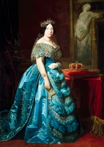 Portret van Isabella II Koningin van Spanje (Isabella van Bourbon of Isabel de Borbon)