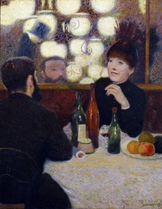 In het Café de la Nouvelle Athènes (portret van Suzanne Valadon)