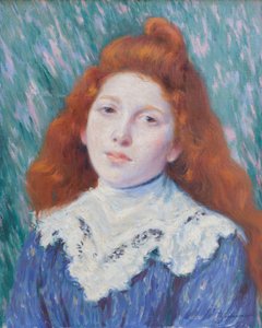 Meisje met witte kraag, ca. 1890