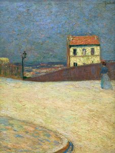 Klein huis in Montmartre, circa 1875 door Federigo Zandomeneghi