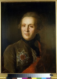 Portret van de dichter Alexandre Soumarokov door Fedor Stepanovich Rokotov